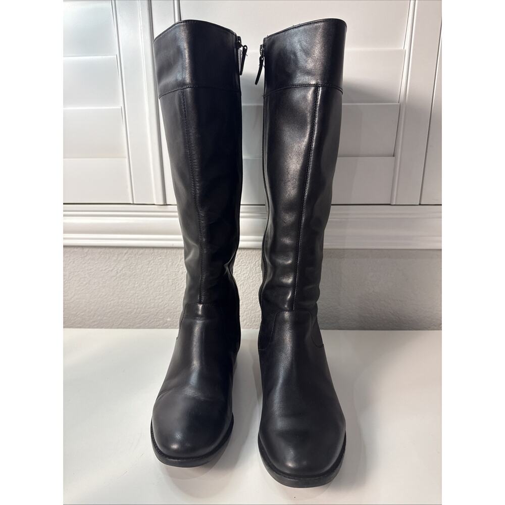 Cole Haan Black Leather Ankle Boots